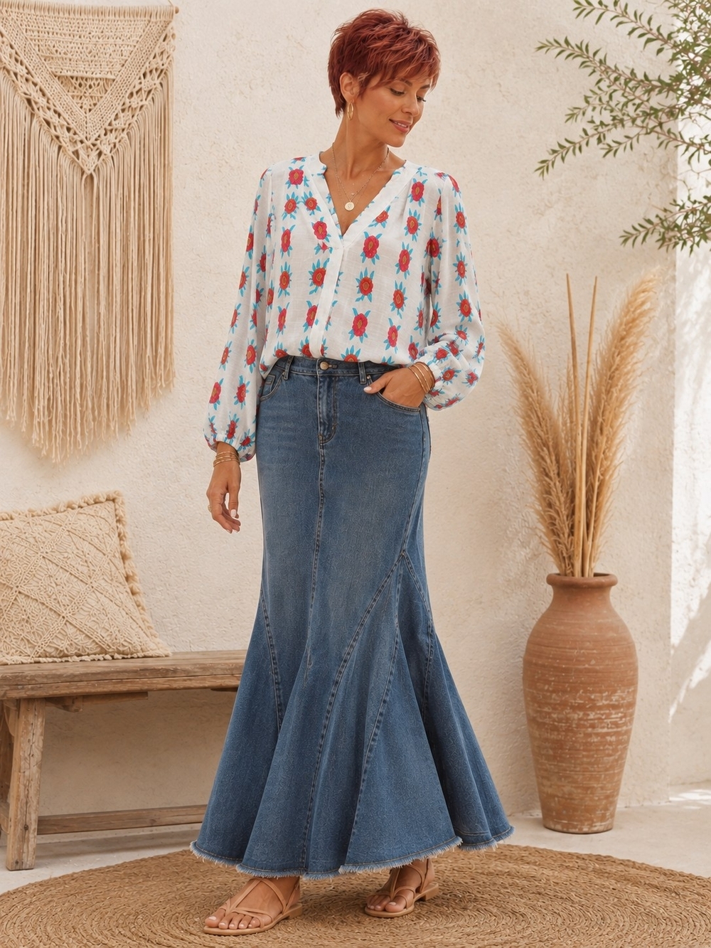 Camille & Co Boho Blouse
